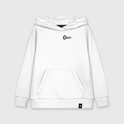 Детская толстовка-худи Спаси и сохрани минимализм черный