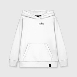 Детская толстовка-худи Лучше вода у друга лаконичный серый