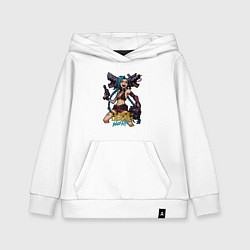 Детская толстовка-худи Джинкс League of Legends