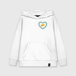 Детская толстовка-худи Кипр в сердечке