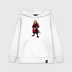 Детская толстовка-худи Утка-самурай с катаной