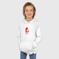 Толстовка детская хлопковая Abstract horse, цвет: белый — фото 2
