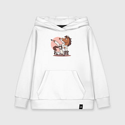 Детская толстовка-худи Конь Каратист