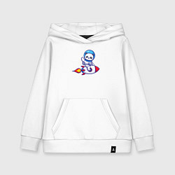 Детская толстовка-худи Космическая панда