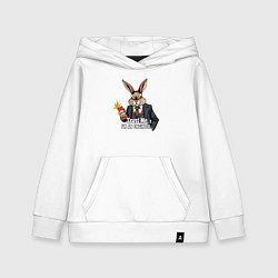 Детская толстовка-худи Кролик с динамитом - trust me im an engineer