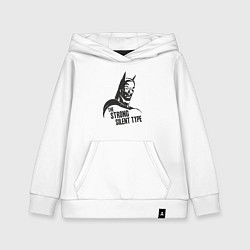 Детская толстовка-худи Бэтмен - сильный и молчаливый