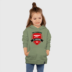 Толстовка детская хлопковая FC Arsenal: The Gunners, цвет: авокадо — фото 2