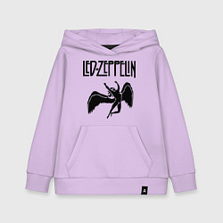 Толстовка детская хлопковая Led Zeppelin, цвет: лаванда