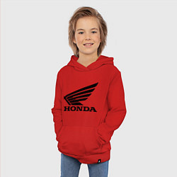 Толстовка детская хлопковая Honda Motor, цвет: красный — фото 2