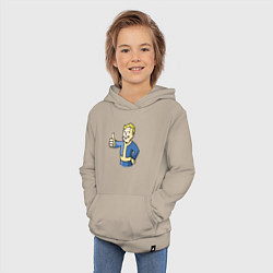 Толстовка детская хлопковая Fallout vault boy, цвет: миндальный — фото 2