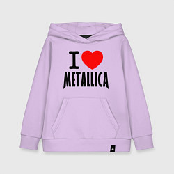 Детская толстовка-худи I love Metallica
