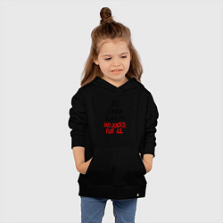 Толстовка детская хлопковая Keep Calm & Justice For All, цвет: черный — фото 2