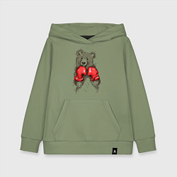 Детская толстовка-худи Bear Boxing