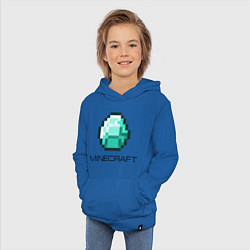 Толстовка детская хлопковая Minecraft Diamond, цвет: синий — фото 2