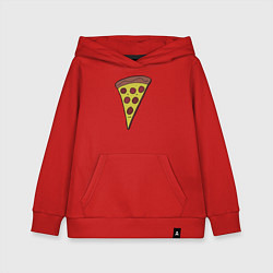 Толстовка детская хлопковая Pizza man, цвет: красный