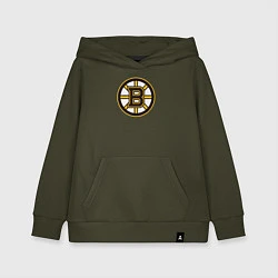 Толстовка детская хлопковая Boston Bruins, цвет: хаки