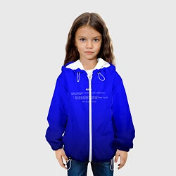 Куртка с капюшоном детская BSOD, цвет: 3D-белый — фото 2