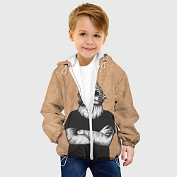 Куртка с капюшоном детская Тод, цвет: 3D-белый — фото 2