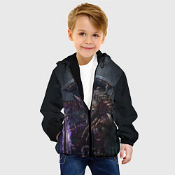 Куртка с капюшоном детская Rengar, цвет: 3D-черный — фото 2