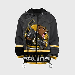 Куртка с капюшоном детская Boston Bruins, цвет: 3D-черный