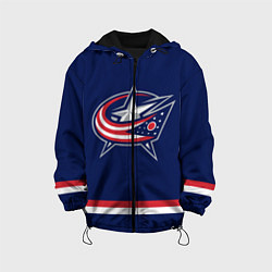 Куртка с капюшоном детская Columbus Blue Jackets, цвет: 3D-черный