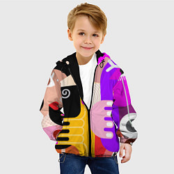 Куртка с капюшоном детская Abstract-women, цвет: 3D-черный — фото 2