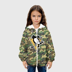 Куртка с капюшоном детская Penguins Camouflage, цвет: 3D-белый — фото 2