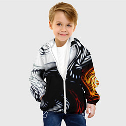 Куртка с капюшоном детская Abrupt, цвет: 3D-белый — фото 2