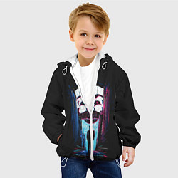 Куртка с капюшоном детская Mr Robot: Anonymous, цвет: 3D-белый — фото 2