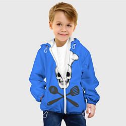 Куртка с капюшоном детская Повар 2, цвет: 3D-белый — фото 2
