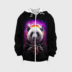 Куртка с капюшоном детская Panda Cosmonaut, цвет: 3D-белый