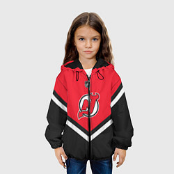 Куртка с капюшоном детская NHL: New Jersey Devils, цвет: 3D-черный — фото 2
