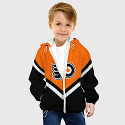 Куртка с капюшоном детская NHL: Philadelphia Flyers, цвет: 3D-белый — фото 2