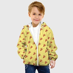 Куртка с капюшоном детская Рай пиццы, цвет: 3D-белый — фото 2