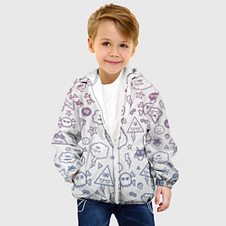 Куртка с капюшоном детская Монстрики, цвет: 3D-белый — фото 2
