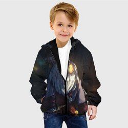 Куртка с капюшоном детская Stars, цвет: 3D-черный — фото 2