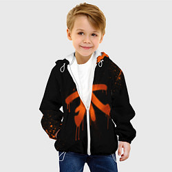 Куртка с капюшоном детская Fnatic: Black collection, цвет: 3D-белый — фото 2