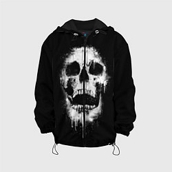 Куртка с капюшоном детская Evil Skull, цвет: 3D-черный