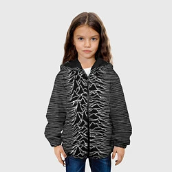 Куртка с капюшоном детская Joy Division: Unknown Pleasures, цвет: 3D-черный — фото 2