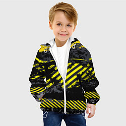 Куртка с капюшоном детская Grunge Line, цвет: 3D-белый — фото 2
