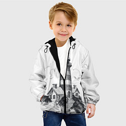 Куртка с капюшоном детская Маяк, цвет: 3D-черный — фото 2