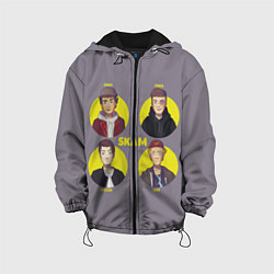 Куртка с капюшоном детская Skam Faces, цвет: 3D-черный