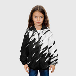Куртка с капюшоном детская Black & white, цвет: 3D-черный — фото 2
