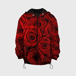 Детская куртка Красные розы