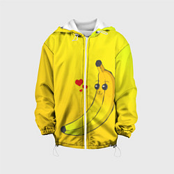 Куртка с капюшоном детская Just Banana (Yellow), цвет: 3D-белый