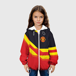 Куртка с капюшоном детская Man United FC: Red style, цвет: 3D-белый — фото 2