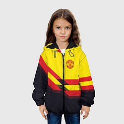 Куртка с капюшоном детская Man United FC: Yellow style, цвет: 3D-черный — фото 2