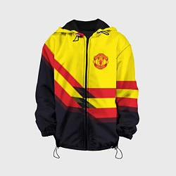 Куртка с капюшоном детская Man United FC: Yellow style, цвет: 3D-черный