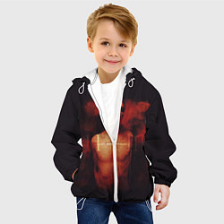 Куртка с капюшоном детская HIM: Devil Soul, цвет: 3D-белый — фото 2