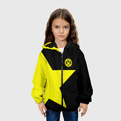 Куртка с капюшоном детская FC Borussia Dortmund: Star, цвет: 3D-черный — фото 2